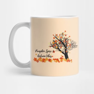 Hello Autumn Pumpkin Spice and Autumn Vibes Autumn Tree Mug